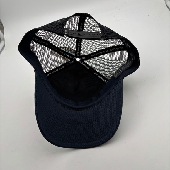 Nike Jordan Rise Cap Trucker Hat White Black Navy Mesh M L "Jammin Frequency" - Picture 7 of 10